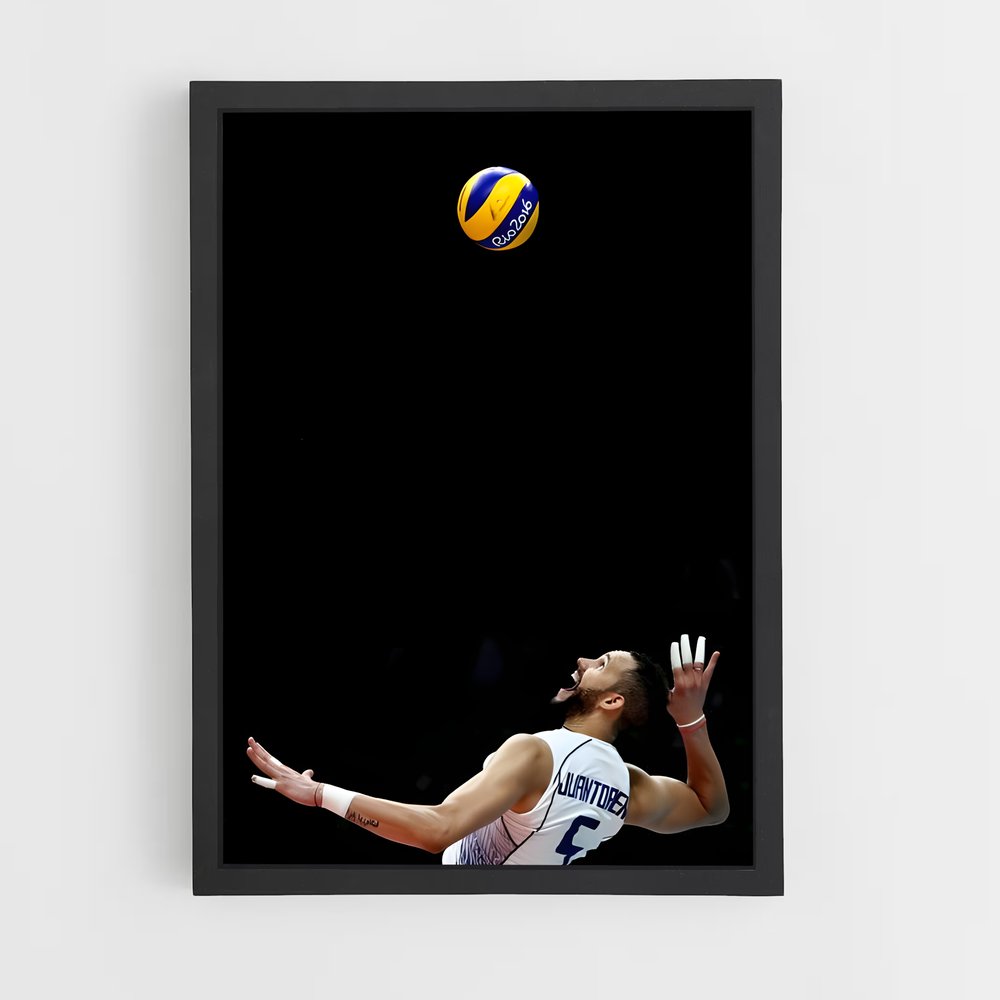 Poster Volée Éblouissante – affiche Volleyball (vue 2)